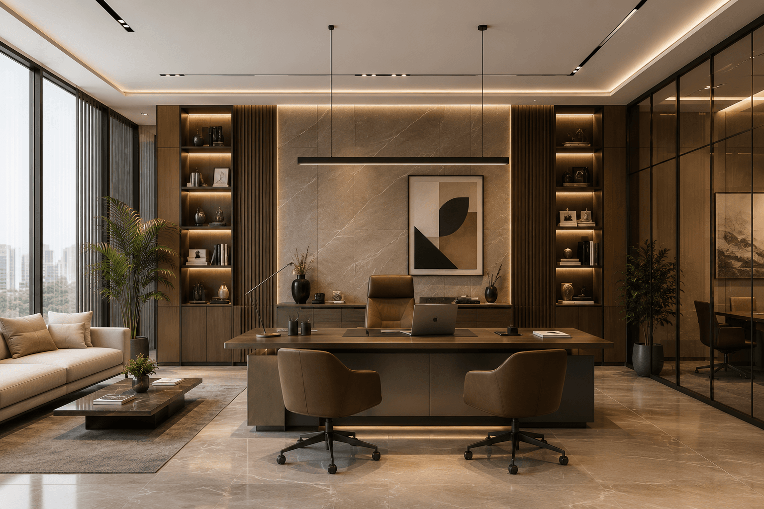 Refined interior setting for a DecoVista project conversation